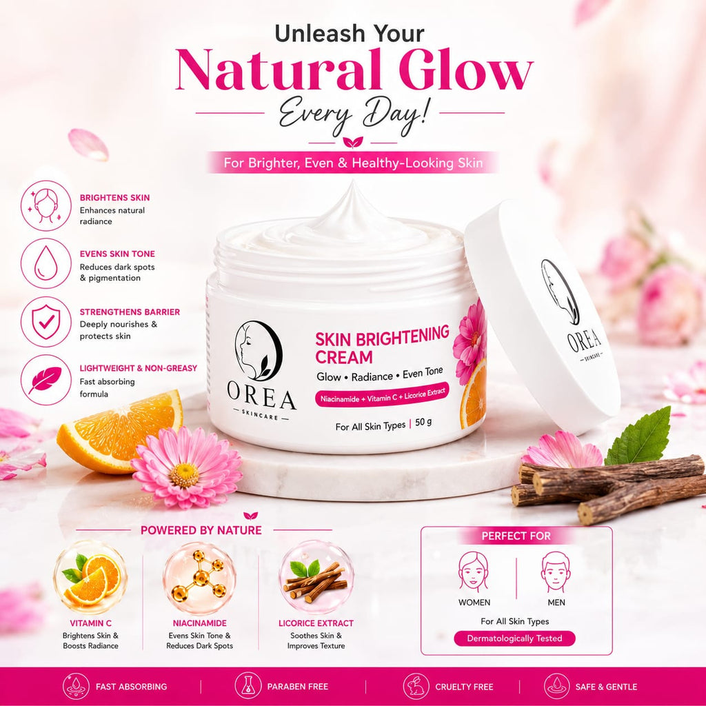 OREA SKIN BRIGHTENING CREAM — Lightweight Daily Moisturizer for Radiant Skin